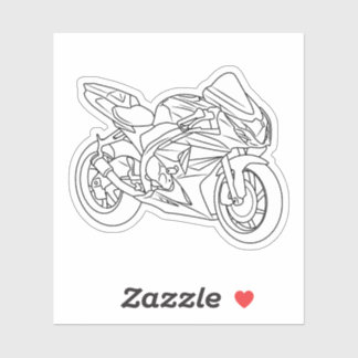 Pegatina Suzuki GSX-R Line art