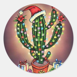 Pegatina SW Navidades Cactus Cactus Cactus Saguaro