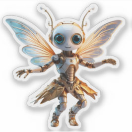 Pegatina Sweet Ant Girl Dancing Robot Pixie