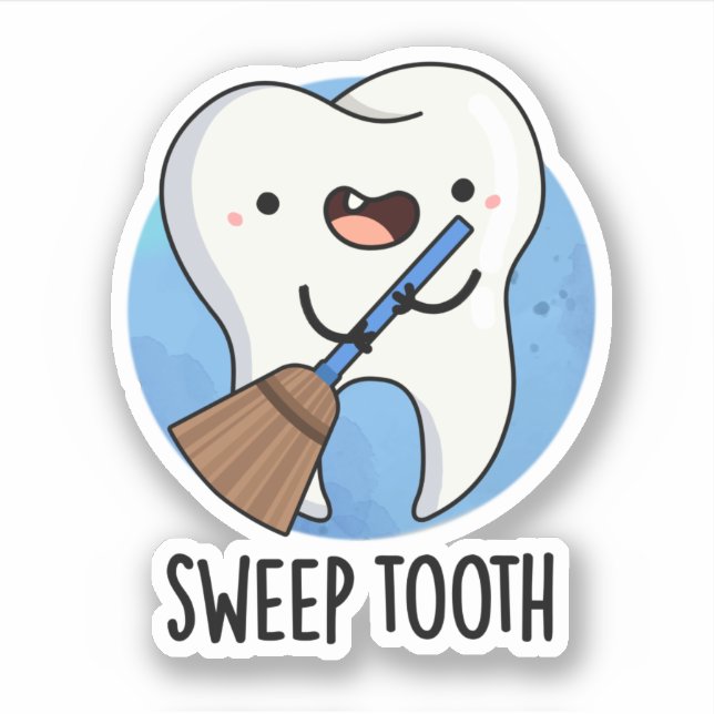 Pegatina Sweet Dioth Funny Dental Pun (Anverso)