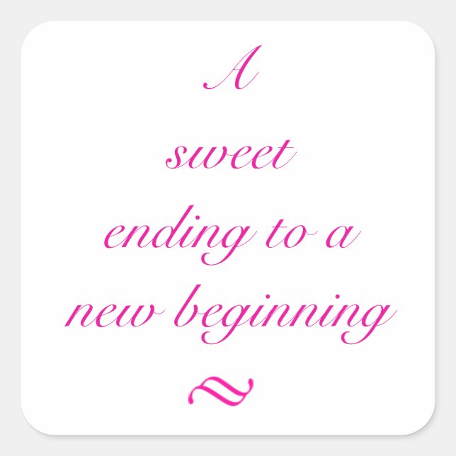 Pegatina Sweet Ending (Anverso)