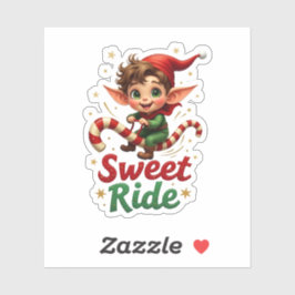 Pegatina Sweet Ride Elf Holiday Sticker