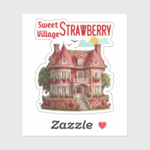 Pegatina Sweet Strawberry Village