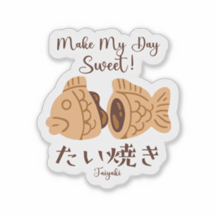 Pegatina Sweet Taiyaki Fish Japan Souvenir