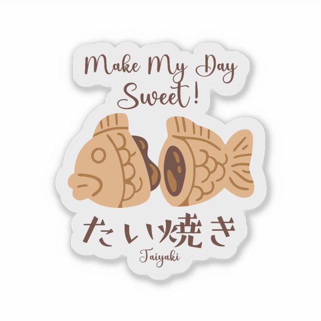 Pegatina Sweet Taiyaki Fish Japan Souvenir (Anverso)