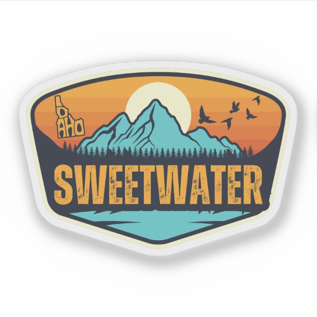 Pegatina Sweetwater, Idaho (Anverso)