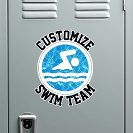 Pegatina Swim Team Team Personalizado Nombre del equipo Nat