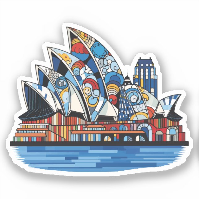 Pegatina Sydney - Set Australien (15 von 16) Aufkleber (Anverso)