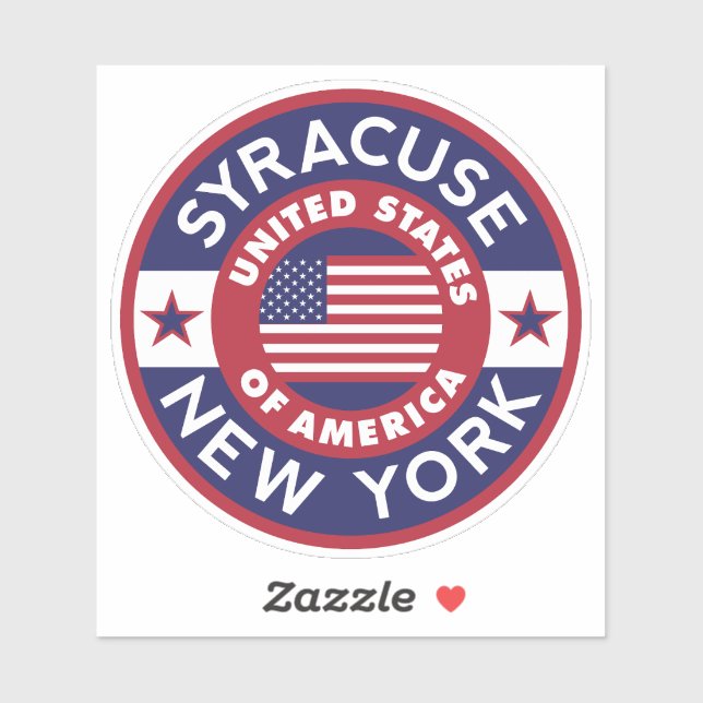 Pegatina SYRACUSE, Nueva York (Hoja)