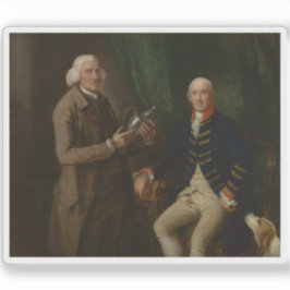 Pegatina T. Gainsborough - Retrato de William Anne Hollis