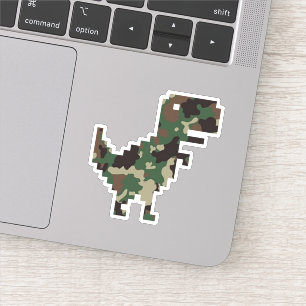Pegatina T-Rex Camuflaje Cromado