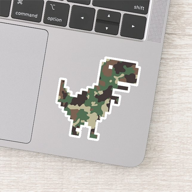 Pegatina T-Rex Camuflaje Cromado (Detalle)