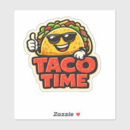 Pegatina Taco Time - Fiasco de Fiesta - Frikis de la Comida