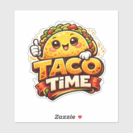Pegatina Taco Time - Fiesta Fiasco - Foodie Fiends
