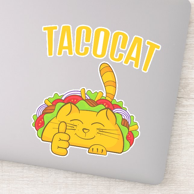 Pegatina Tacocat Cute Cat Tacos (Detalle)