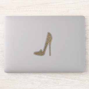 Pegatina Tacones altos glitter dorados lindos