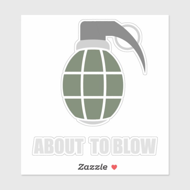 Pegatina Tactical Army Grenade (Hoja)