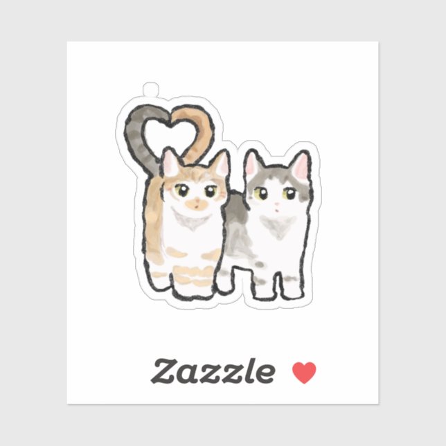 Pegatina Tail of Love (Hoja)