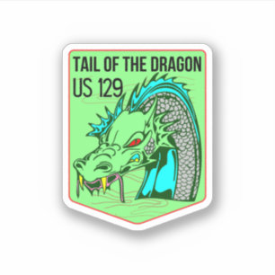 Pegatina Tail of the Dragon Deals Gap viaje en motocicleta 