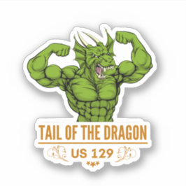 Pegatina Tail of the Dragon Deals Gap viaje en motocicleta 