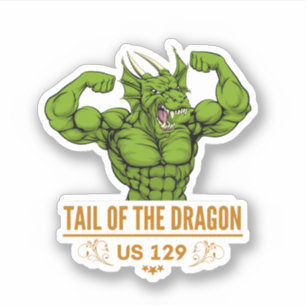 Pegatina Tail of the Dragon Deals Gap viaje en motocicleta 