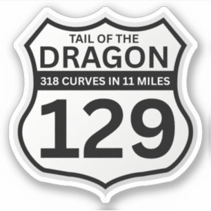 Pegatina Tail of the Dragon Deals Gap viaje en motocicleta