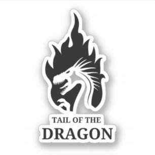 Pegatina Tail of the Dragon Deals Gap viaje en motocicleta 