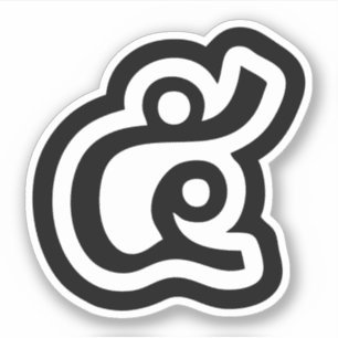 Pegatina Tailandia Número 5 / Cinco / ๕ (Haa/Ha) Guión 