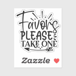 Pegatina Take only one