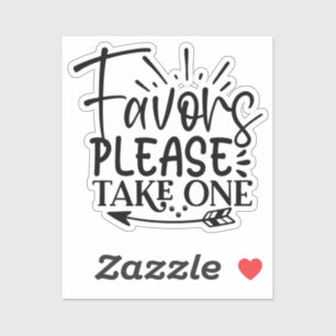 Pegatina Take only one