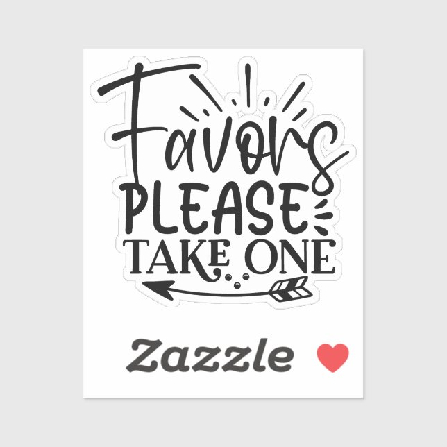 Pegatina Take only one (Hoja)