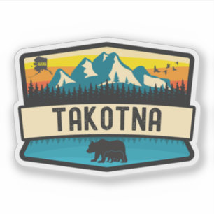 Pegatina Takotna, Alaska