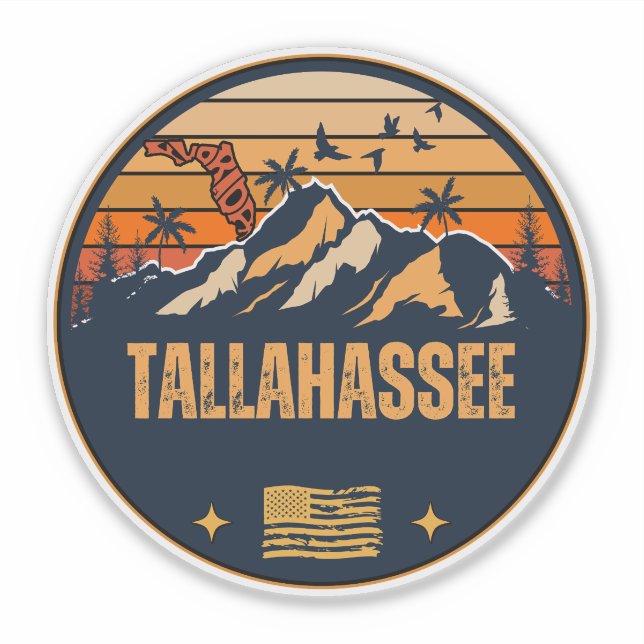 Pegatina Tallahassee, Florida  (Anverso)