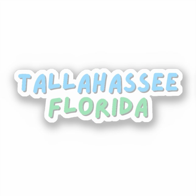 Pegatina Tallahassee Florida (Anverso)