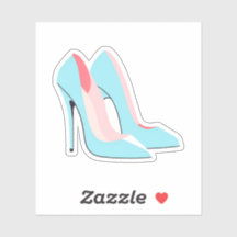 Talones altos azules