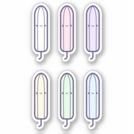 Pegatina Tampones de arcoiris de Personalizado corto conjun