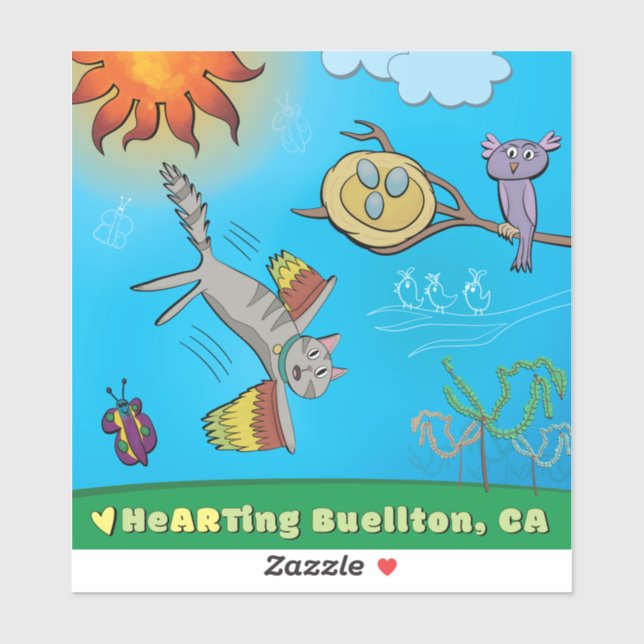 Pegatina - Tan cerca (Hoja)