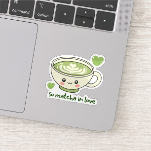 Pegatina Tan enamorado del Matcha Lindo