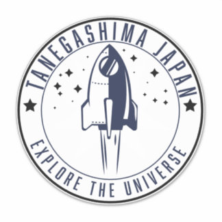 Pegatina Tanegashima Japón explora el universo