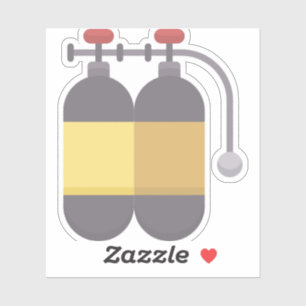 Pegatina Tanque de oxígeno - tanque de escoria