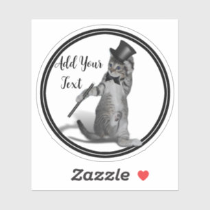 Pegatina Tap Dancing Kitten
