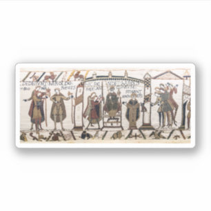 Pegatina Tapiz Bayeux - Coronación del Rey Harold