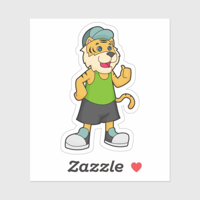 Pegatina Tapón de tigre (Hoja)