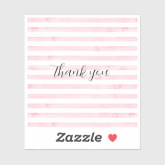 Pegatina Tarjeta de agradecimiento plegada