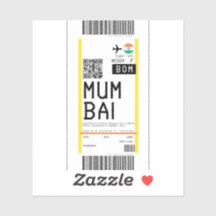 Tarjeta de embarque a Mumbai (BOM)