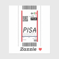 Tarjeta de embarque a Pisa (PSA)