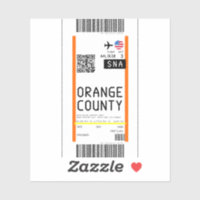 Tarjeta de embarque a Santa Ana (SNA)