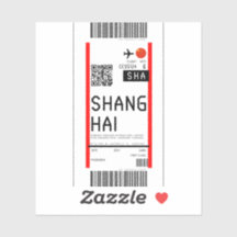 Tarjeta de embarque a Shanghai (SHA)