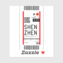 Tarjeta de embarque a Shenzen (SZX)