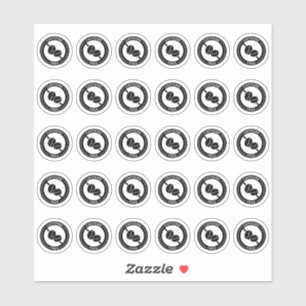 Pegatina Tarjeta de Lugar de Boda sin Cafeína para Elección